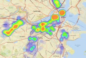 A1Exterminators bedbugs boston heatmap 2